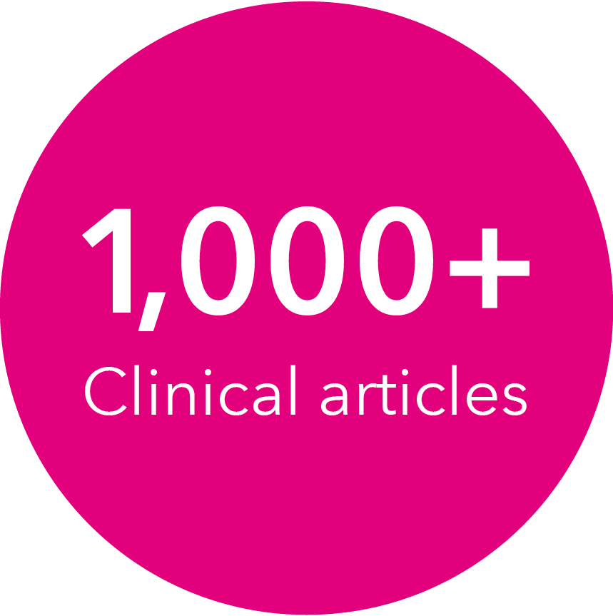 1000+ clinical articles